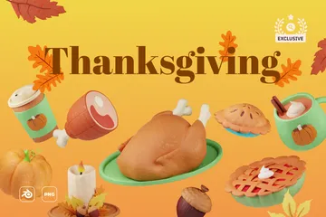 Thanksgiving 3D Icon Pack