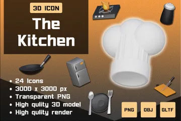 The Kitchen 3D Icon Pack