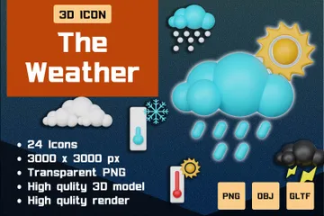 The Weather 3D Icon Pack