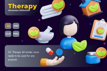 Therapy 3D Icon Pack
