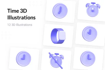 Tiempo Paquete de Icon 3D