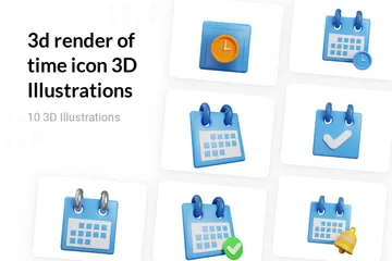 Time 3D Illustration Pack