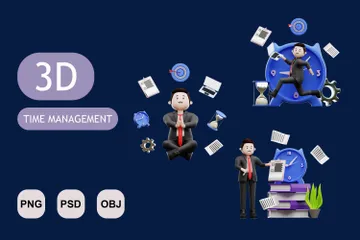 Time Management 3D Illustration Pack