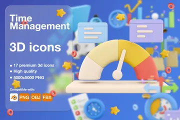 Time Management 3D Icon Pack