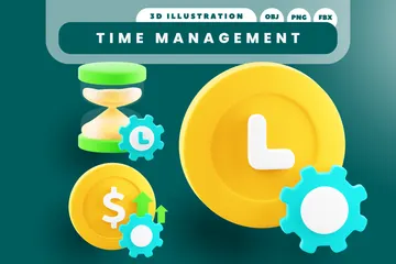 Time Management 3D Illustration Pack