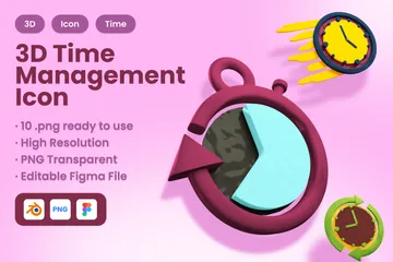 Time Management 3D Illustration Pack