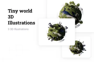 Tiny World 3D Illustration Pack