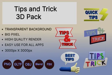 Tips And Trick 3D Icon Pack