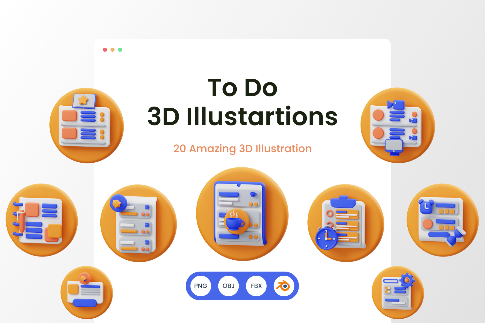 premium-to-do-3d-illustration-pack-from-business-3d-illustrations