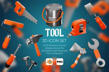 Tool 3D Icon Pack