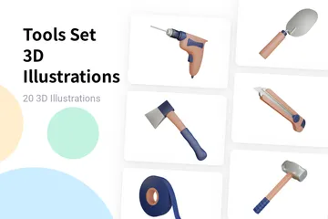 Tools Set 3D Illustration Pack