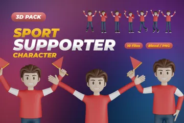 Apoiador do esporte Pacote de Icon 3D