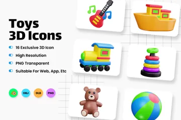 Toys 3D Icon Pack