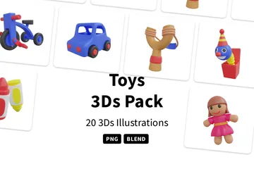Toys 3D Icon Pack