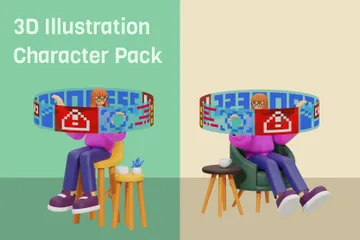 Trabajo futuro Paquete de Illustration 3D