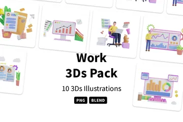Trabalhar Pacote de Illustration 3D