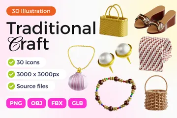 Traditional Craft 3D Icon Pack