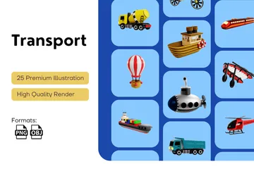 Transport Pack 3D Icon