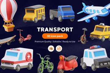 Transporte Paquete de Icon 3D
