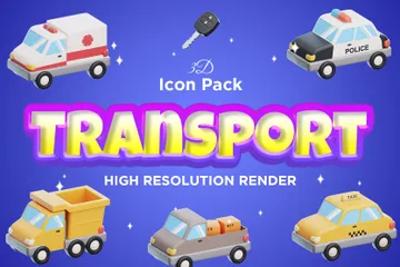 Transporte Paquete de Icon 3D