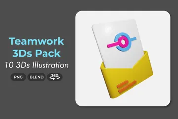 Travail en équipe Pack 3D Icon