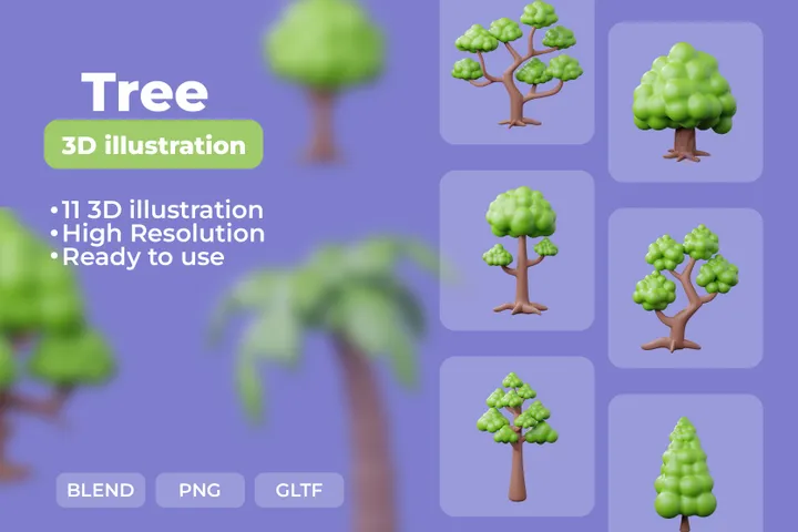 499 Palm Tree 3D Illustration Packs - Free in PNG, BLEND, glTF - IconScout