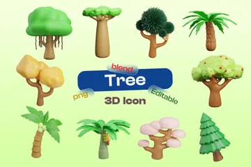 Tree 3D Icon Pack