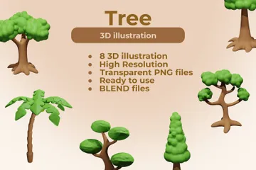 Tree 3D Icon Pack