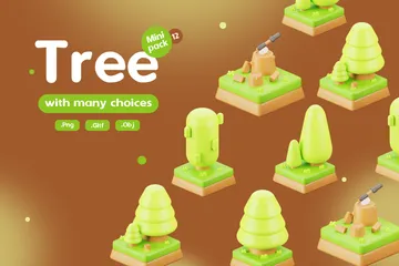 나무 3D Icon 팩