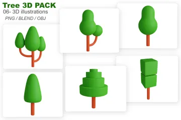 Trees 3D Icon Pack