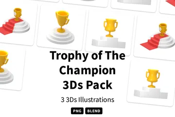 Trophy Of The Champion 3D Icon Pack