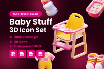 Trucs pour bébé Pack 3D Icon