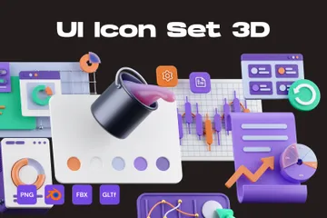Interface do usuário Pacote de Icon 3D