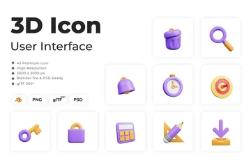 Interface utilisateur Pack 3D Icon