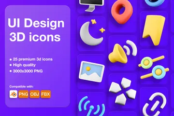 UI-Design 3D Icon Pack