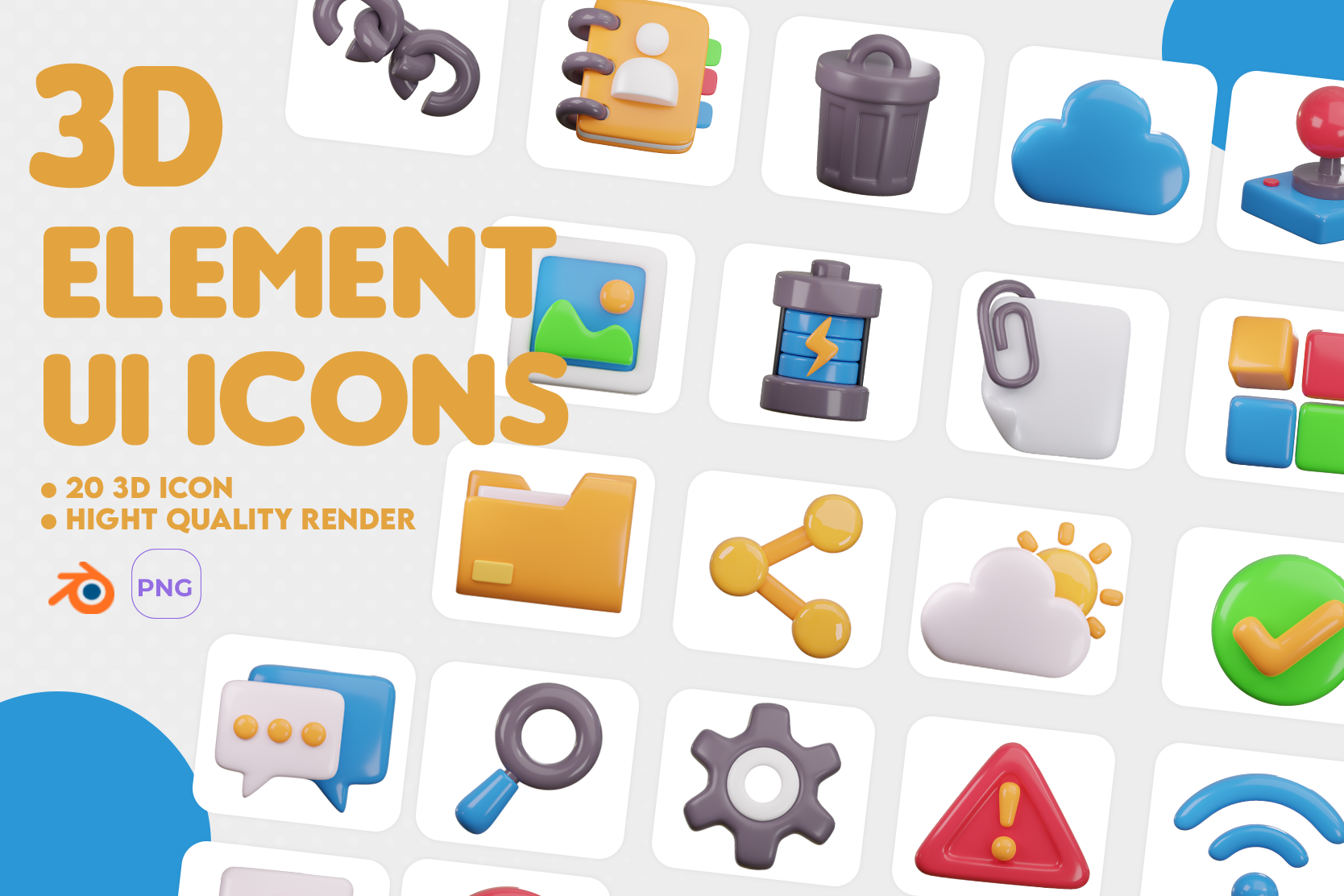 Premium UI ELEMENT 3D Illustration pack from User Interface 3D ...
