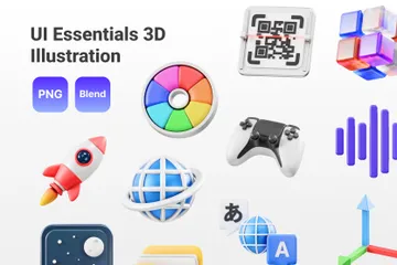 Fundamentos da IU Pacote de Icon 3D