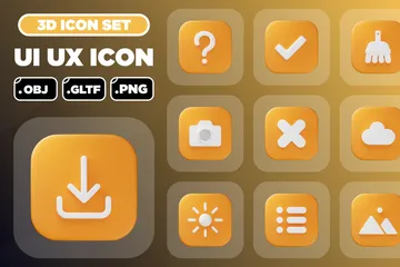 UI UX 3D Iconパック