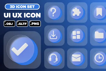 UI UX 3D Iconパック