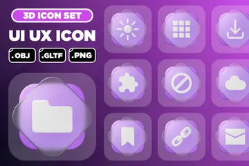 UI UX 3D Iconパック