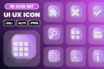 UI UX 3D Iconパック