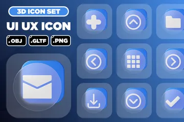 UI UX 3D Iconパック