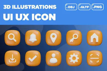 UI UX 3D Icon Pack