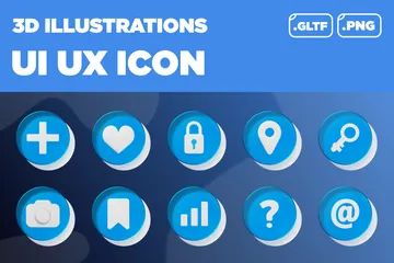 UI UX 3D Icon Pack