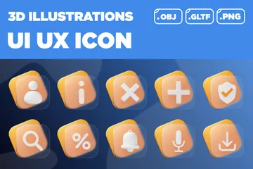 UI UX 3D Icon Pack