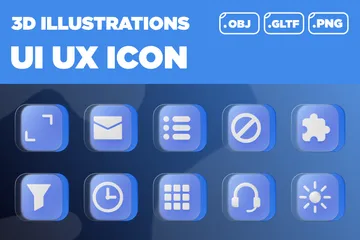 UI UX 3D Icon Pack