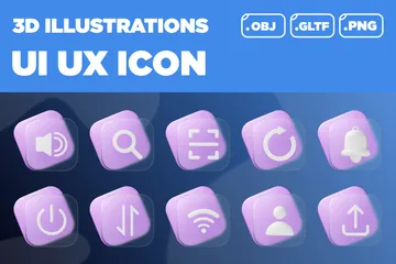 UI UX 3D Icon Pack