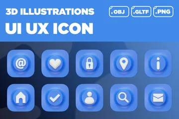 UI UX 3D Icon Pack