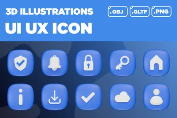 UI UX 3D Icon Pack