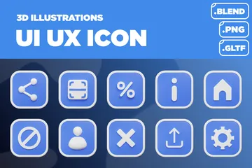 UI UX 3D Icon Pack